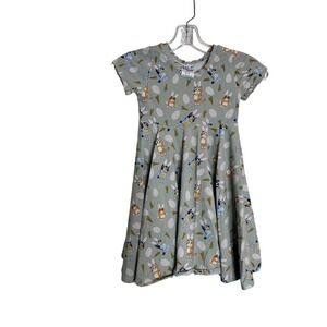 Bluey Dress Girls Small Easter Bunny Carrot Egg Pattern Jo‎ Jean Handmade USA